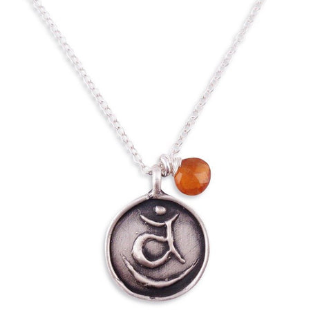 Silver Root Chakra Necklace - “ I am”