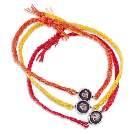 One Love Chakra Stack - Root, Solar, Heart Chakra bracelet