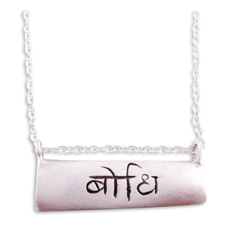 Namaste Silver Sanskrit Necklace