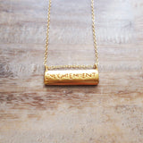 Trunk Show - Gold Enlightenment Tablet necklace