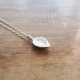 Sterling Silver Small Lotus petal necklace