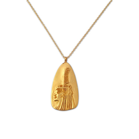 Gold Nefertiti Necklace - I am beautiful