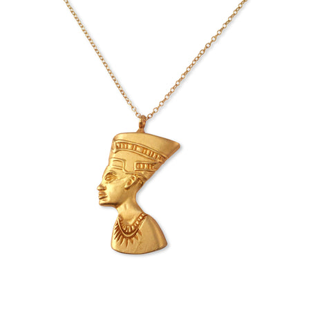 Gold Nefertiti Necklace - I am beautiful