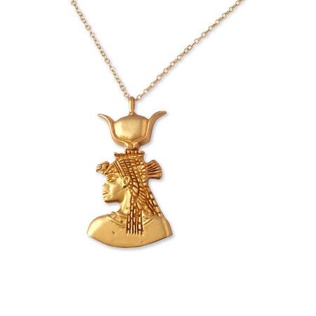 Gold Cascading Goddess 7 Chakra Necklace