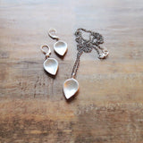 Silver Lotus Petal Necklace