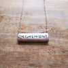 Trunk Show - Silver Enlightenment Tablet necklace