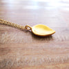 Vermeil Large Gold Petal Necklace