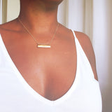 Trunk Show - Gold Enlightenment Tablet necklace