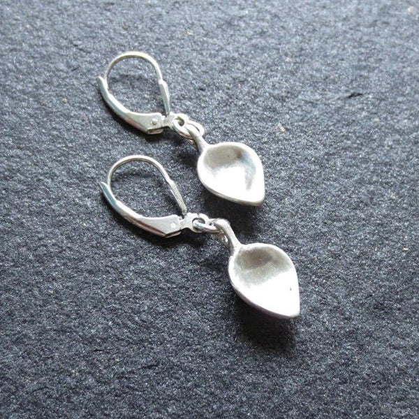 Sterling Silver Small lotus petal earrings