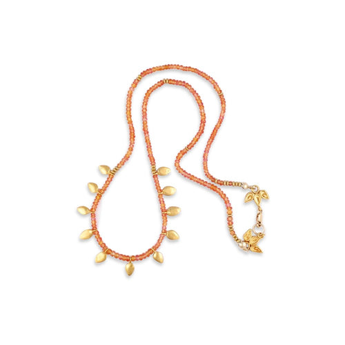 Sun Goddess Orange Padparadscha Necklace
